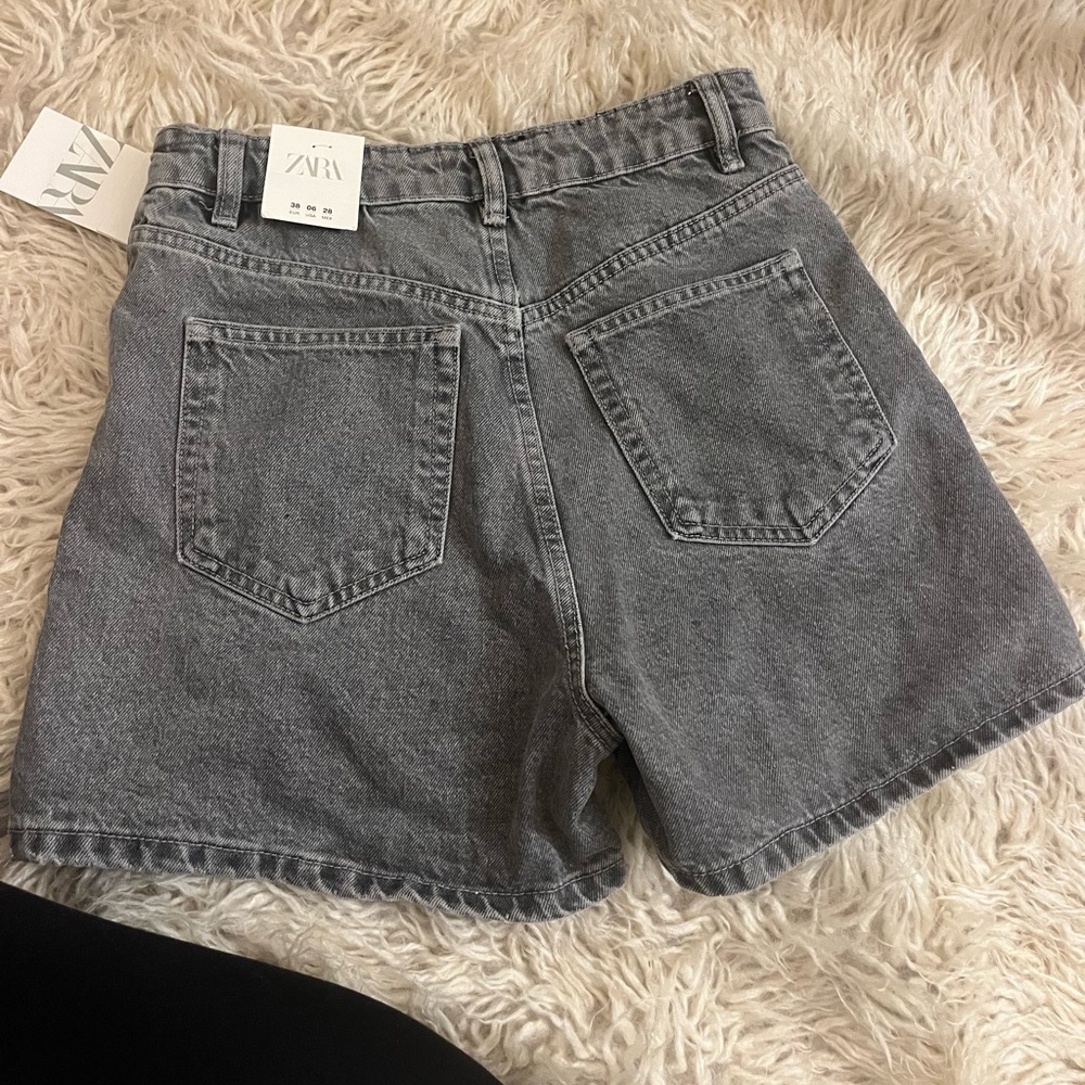 Zara High-Waisted Denim Shorts
